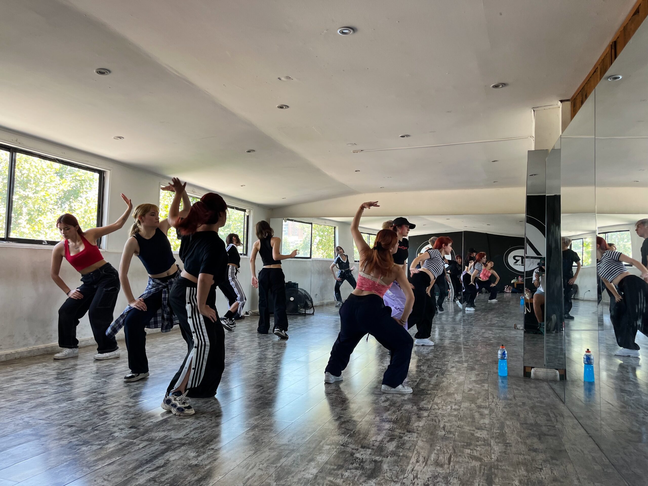 Members of the K-pop dance cover group Catch the L1ght practice in Chile. Photo by Charis McGowan.