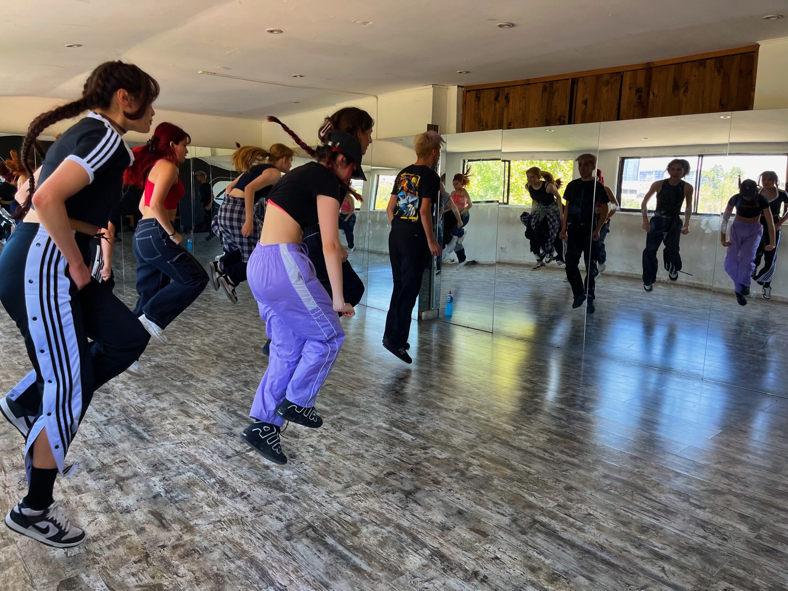 Members of the K-pop dance cover group Catch the L1ght practice in Chile. Photo by Charis McGowan.